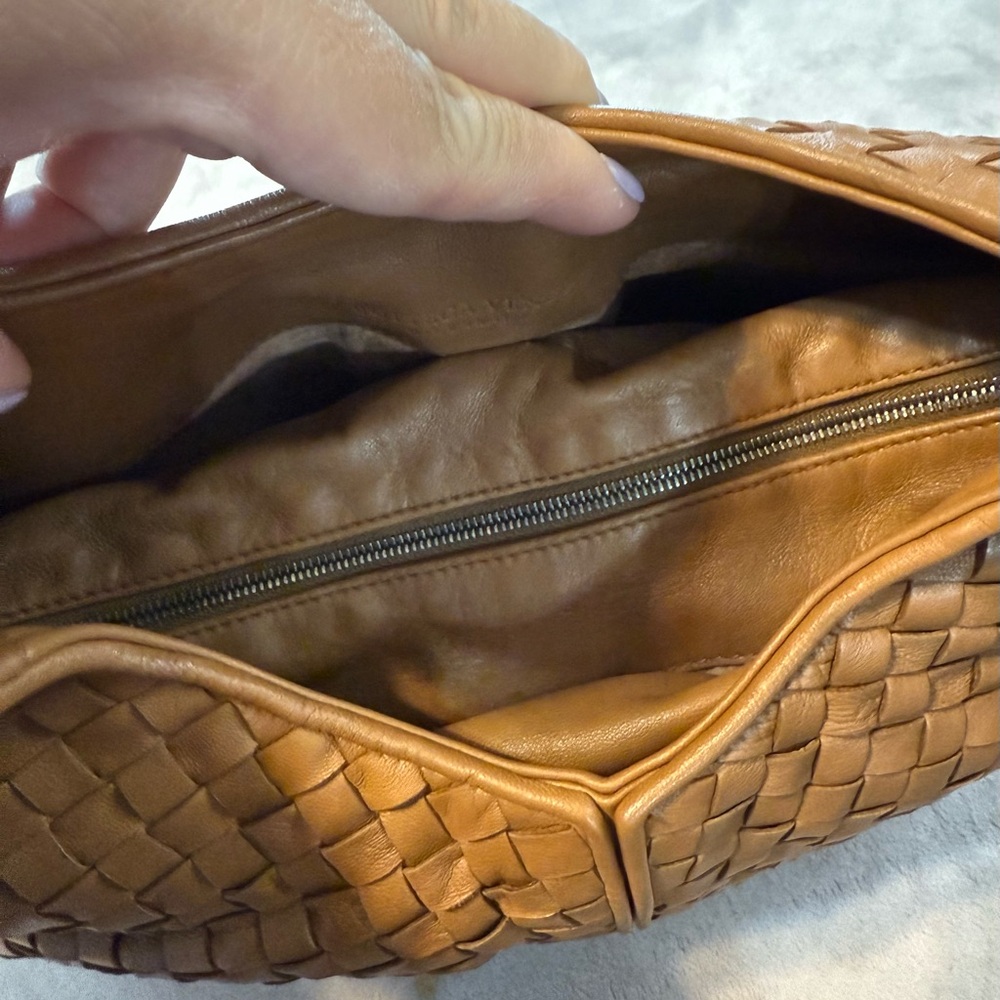 Bottega Venetta Intrecciato Shoulder Hobo Bag Brown - Picture 9 of 9